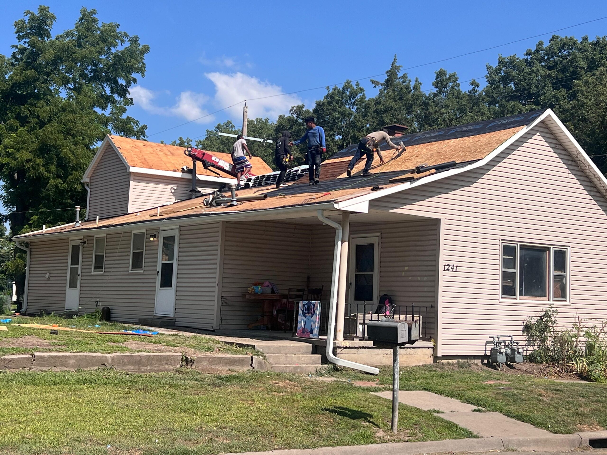 Roof repair project Kansas